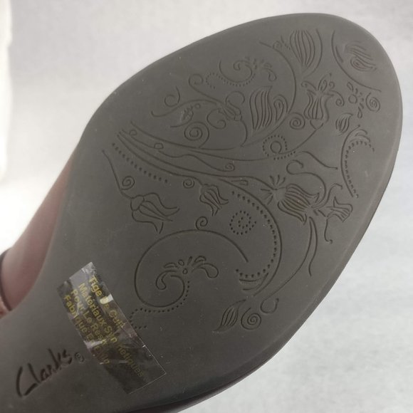 Soft LEATHER cushioned Footbed Chunky Heel Lightweight Academia PumpHeel 8us/6uk - Picture 3 of 7